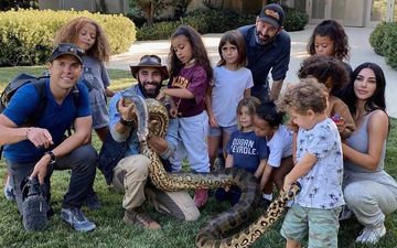 Kim Kardashian’s Brave Daughter North West Poses With Wild Snake And Tarantula On Her Head – Pics