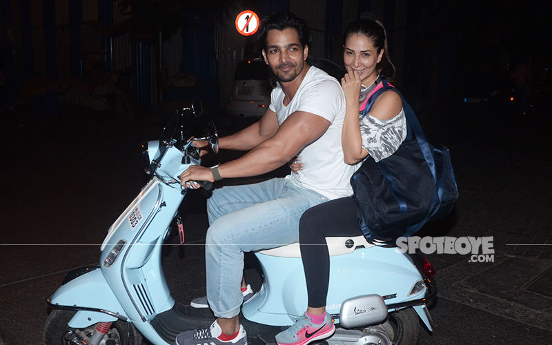 Kim Sharma And Harshvardhan Rane Enjoy A Bike Ride