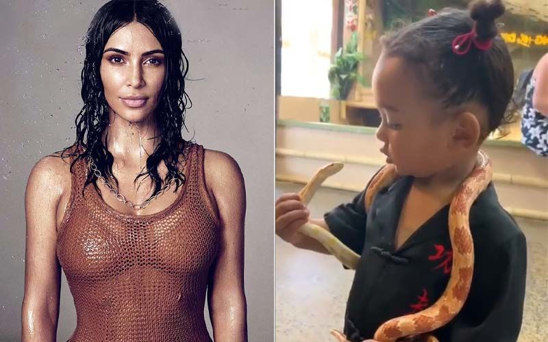 Kim Kardashian’s Daughter Plays With A Snake In Viral Video, Internet Slams Her For “Irresponsible Parenting”