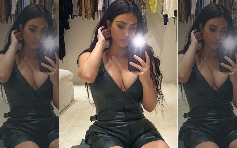 Kim Kardashian shows off figure in bodysuit out in LA