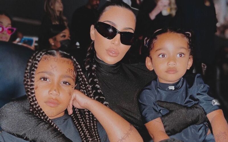 Kim Kardashian Shares Photos with North West from Virgil Abloh's Final Show