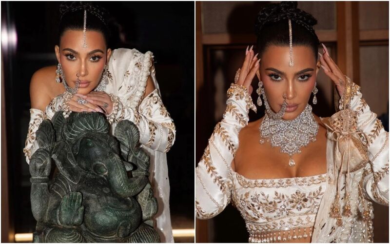 Kim Kardashian Leans On Lord Ganesha Idol In A Now-Deleted Post; Netizens BASH Her For Being ‘Disrespectful,’ Say, ‘No Desire To Respect Indian Culture ’