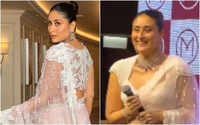 Kareena Kapoor Khan Stuns In A Blush-Pink Transparent Saree; Actress Takes Over The Internet With Her Dance Moves At A Recent Event