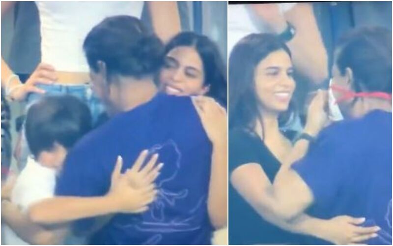 Shah Rukh Khan HUGS Kids After KKR Wins IPL 2024! Suhana Khan Asks Dad How Does It Feel To Win The Trophy After 10 Years - WATCH