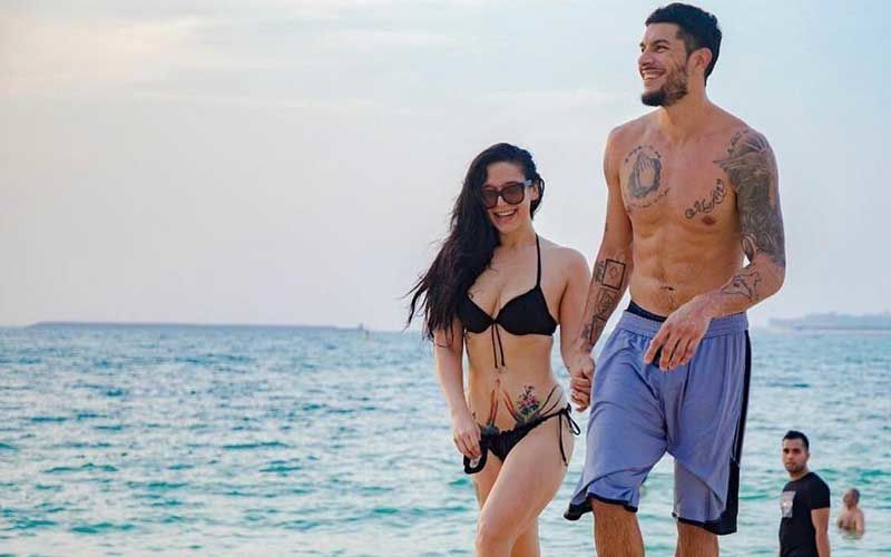 Tiger Shroff’s Sister Krishna Shroff Flaunts Her Curves In A Skinny Bikini; Kisses Boyfriend Eban By The Pool