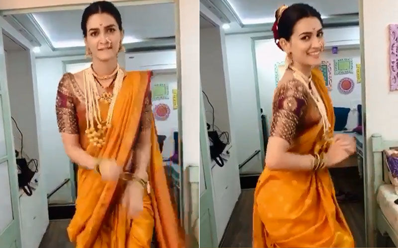 Panipat’s Parvati Bai Aka Kriti Sanon Dances On Coca Cola Song But With A Perfect Marathi Flavour – VIDEO