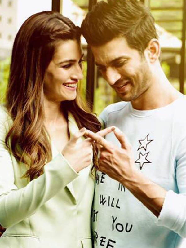 kriti sanon and sushant singh rajput ia a still from the movie raabta