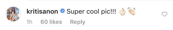 kriti sanon reply to sushant and kendall jenner pic kriti sanon instant reply to sushant and kendall jenner pic