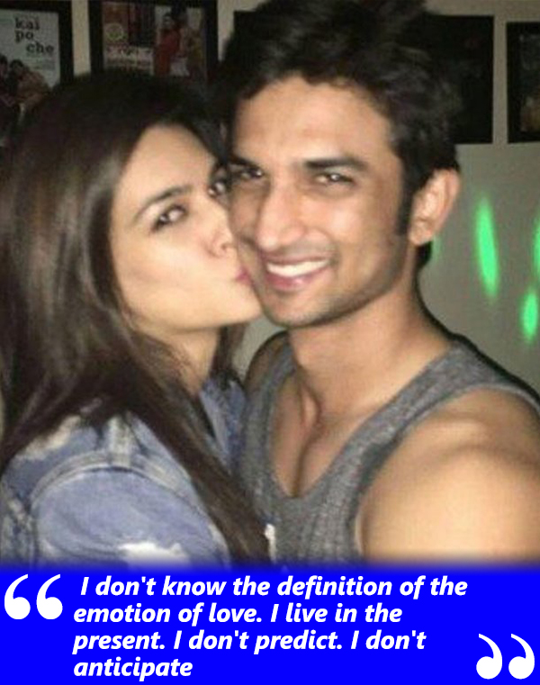 kriti sanon with sushant singh rajput