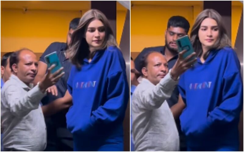 Kriti Sanon Gets TROLLED As Her Bodyguard Pushes A Fan Away; Netizens Say, ‘Give Us A Hit Film And Then Show Us This Attitude’
