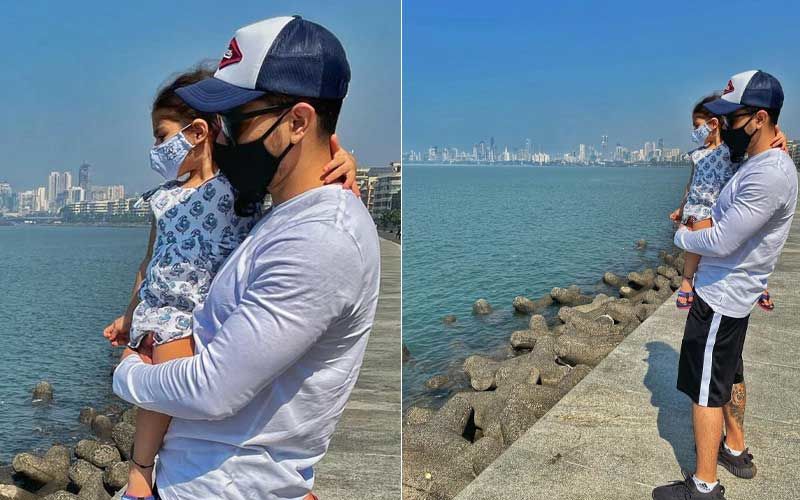 Months After Cousin Taimur Ali Khan's Marine Drive Rendezvous, Cousin Inaaya Naumi Kemmu Too Enjoys Sweet Breeze At Seafront