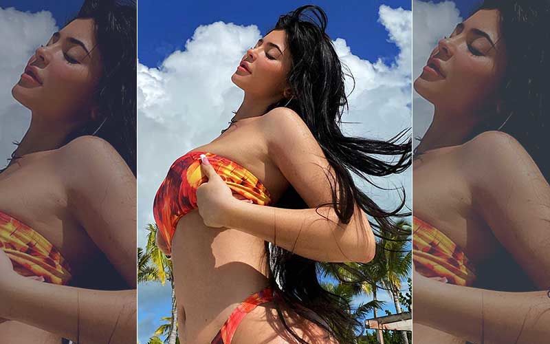 Kylie Jenner Ooze Hotness In Cutout Swimsuit; Flaunts Toned Stomach - PIC HERE