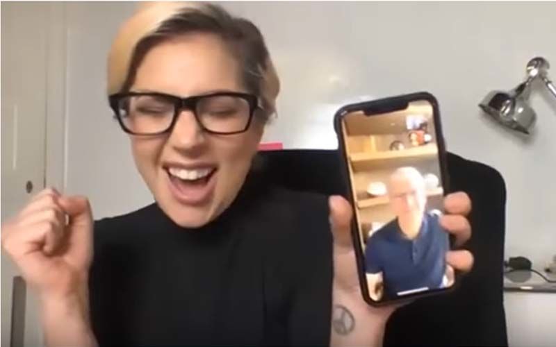 Lady Gaga Gets 10 Mil Dollar From Tim Cook On FaceTime For COVID-19 Relief Concert; Says ‘Next Single’s Called Tim Cook’-WATCH