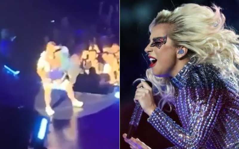 Lady Gaga Suffers A Nasty Fall As Her Fan Tried To Pick Her Up During A Concert In Las Vegas – WATCH VIDEO