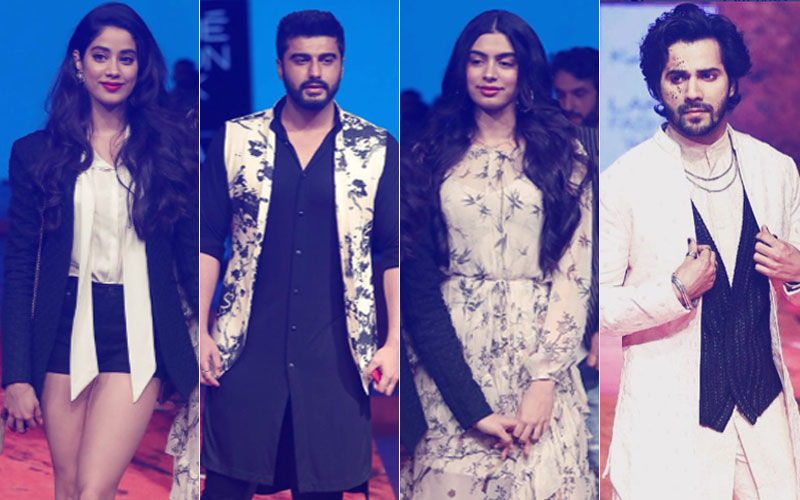 Lakme Fashion Week 2018: Janhvi Kapoor, Arjun Kapoor & Khushi Kapoor Cheer For Varun Dhawan, The Showstopper