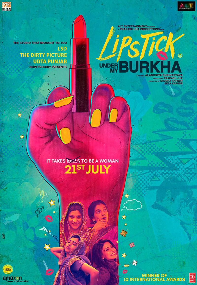 lipstick under my burkha poster