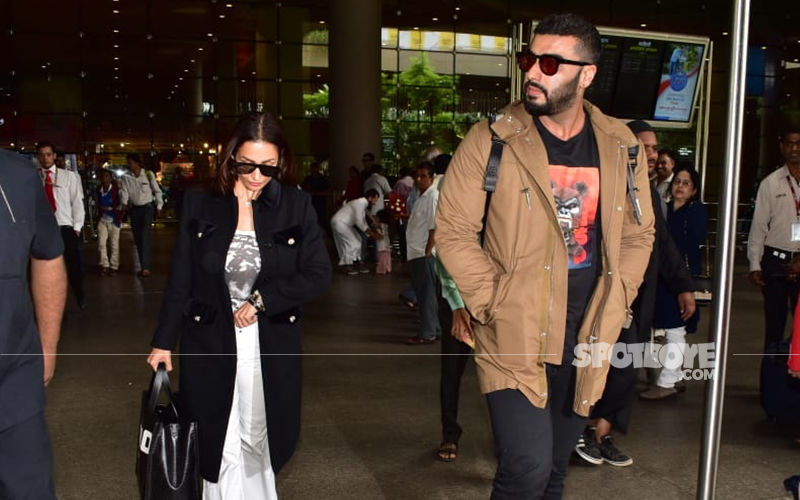 Lovebirds Malaika Arora And Arjun Kapoor Make A Stylish Appearance At The Mumbai Airport: View Photos