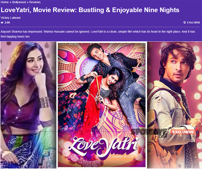 loveyatri movie review