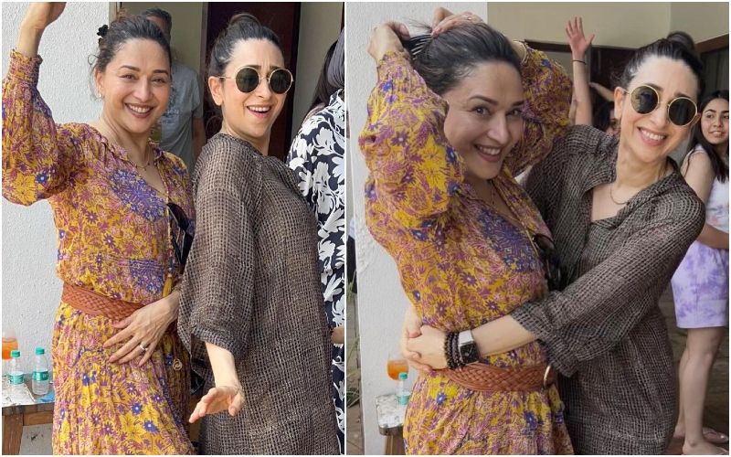Madhuri Dixit-Karisma Kapoor Take Internet By Storm With Their Dance Video; Fans Remember Dil To Pagal Hai, Say, ‘Pooja And Nisha Vibing Together’- WATCH