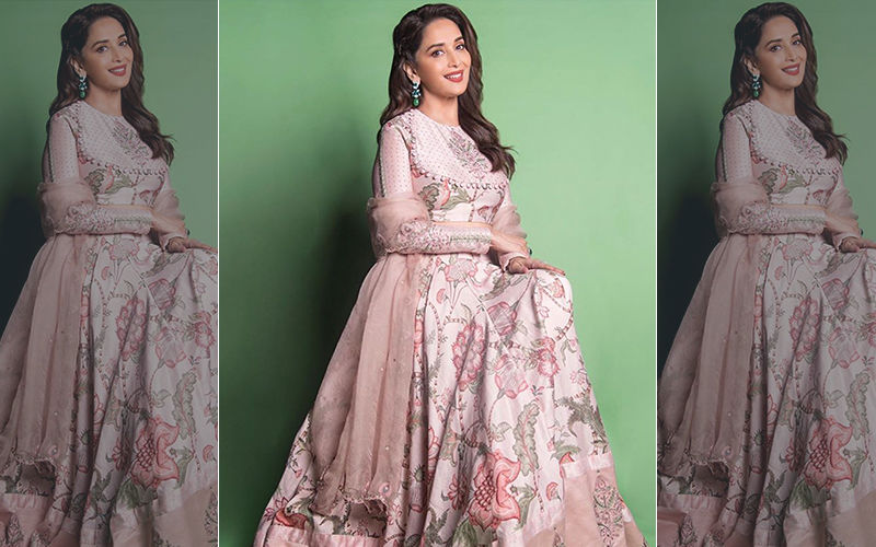 Madhuri Dixit Nene's Elegant New Photoshoot In A Pastel Pink Lehenga Redefines Grace
