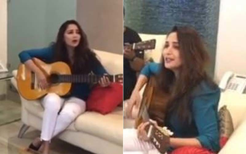 Madhuri Dixit Strums The Guitar And Jams To John Legend’s All Of Me With Shriram Nene; Color Us Impressed- VIDEO