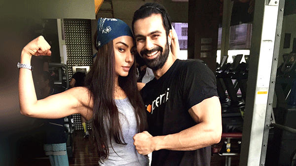 mahek chahal and ashmit patel workout together