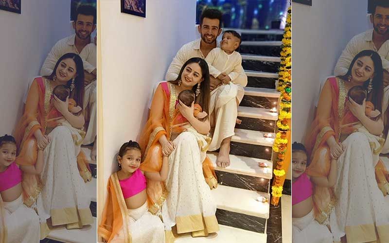 Diwali 2019: Mahhi Vij And Jay Bhanushali Share A Full Family Portrait Including Newborn Tara