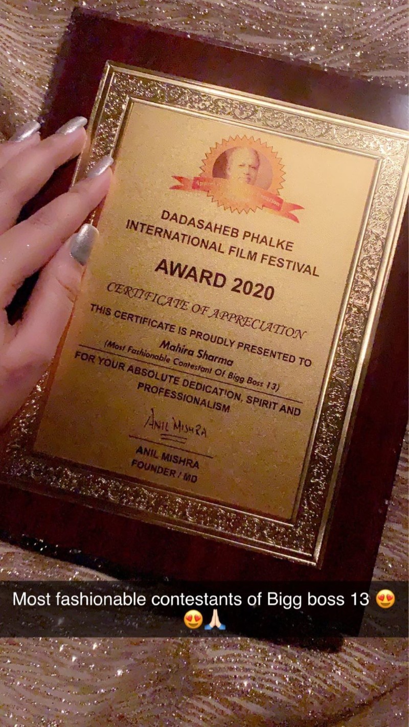 What Do You Think Of The Mahira Sharma Dadasaheb Phalke Award Forged