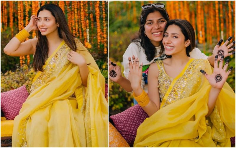 Mahira Khan's Mehendi Ceremony Photos OUT! Pakistani Actress Flaunts Her Smile In A Yellow Saree, Fans Go Gaga Over Her Ethnic Look - SEE PICS