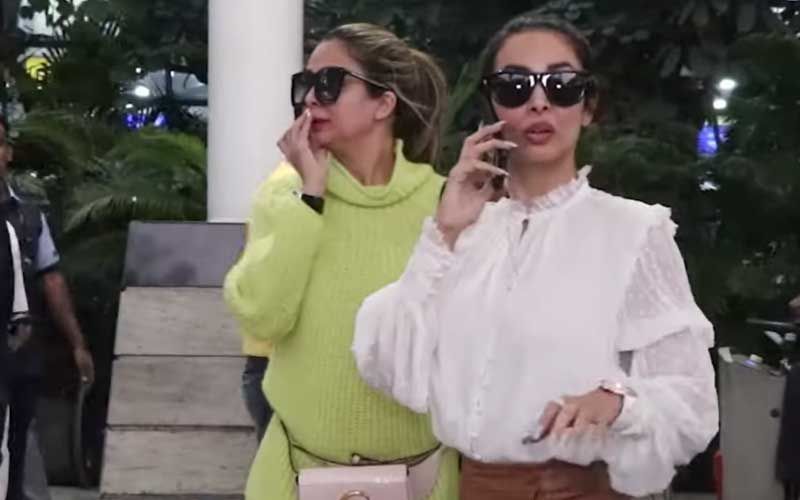 An Irritated Malaika Arora Snaps At Someone As She Returns From Jaipur With Sister Amrita – Watch Viral Video