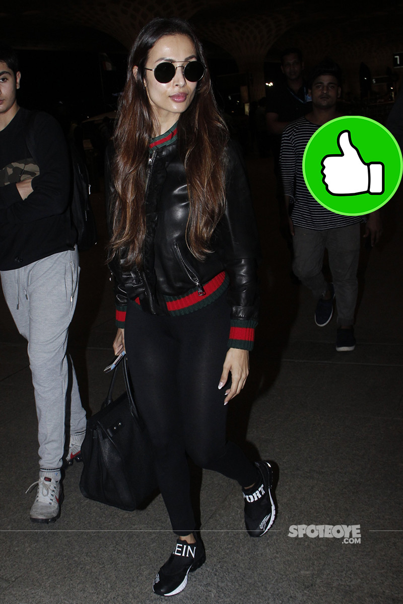 malaika arora snapped at the airport