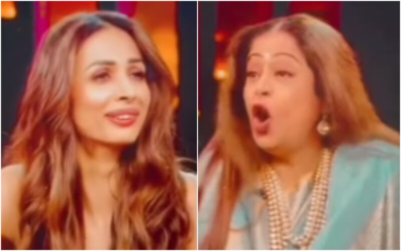 Kirron Khers TROLLS Malaika Arora For Complaining About Cold While Dressed In An Thigh-High Slit Dress; Says, ‘Kuch Toh Pehna Nahi Hai’- WATCH