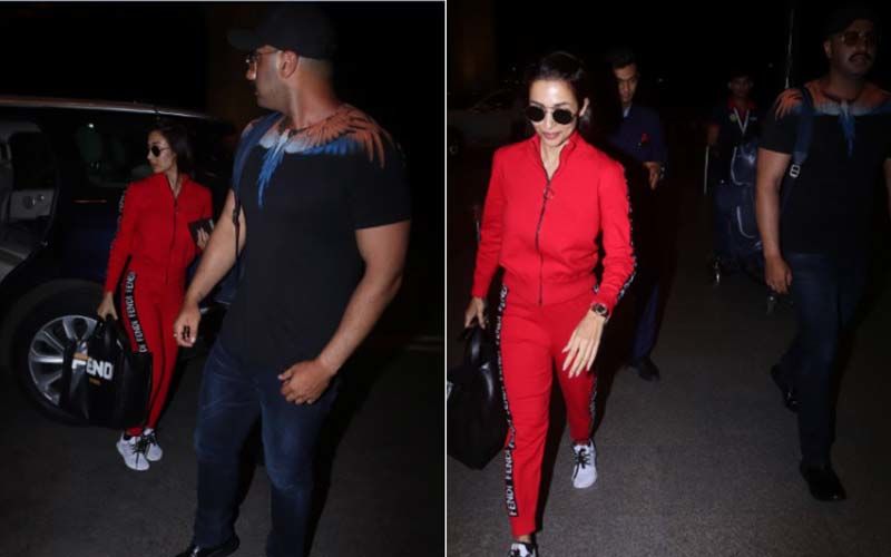 Malaika Arora And Arjun Kapoor Take Off On A Sweet Escapade – View Airport Pics