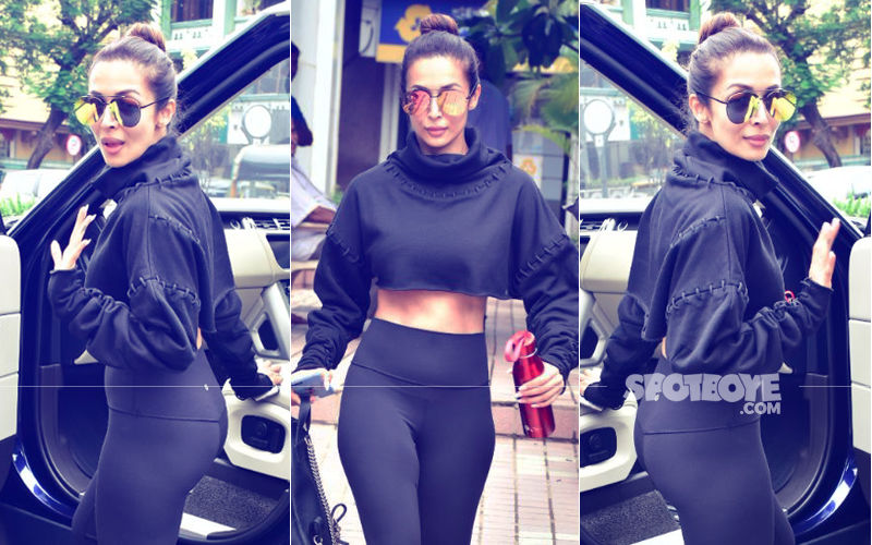 Rains Don't Dampen Spirits: Malaika Arora Spotted After A Workout Session