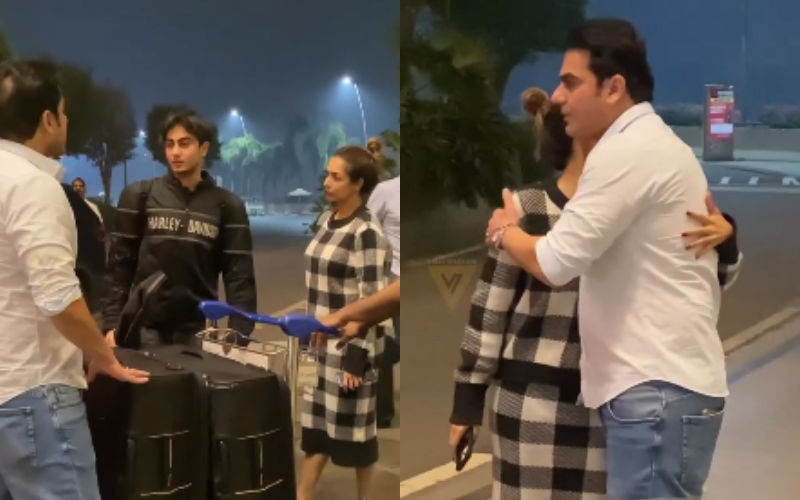 Malaika Arora, Ex-Hubby Arbaaz Khan TROLLED For Sharing HUG As They  Drop Son Arhaan At Airport; Netizen Says, ‘Kya Drama Chal Reha Inka’-See VIDEO