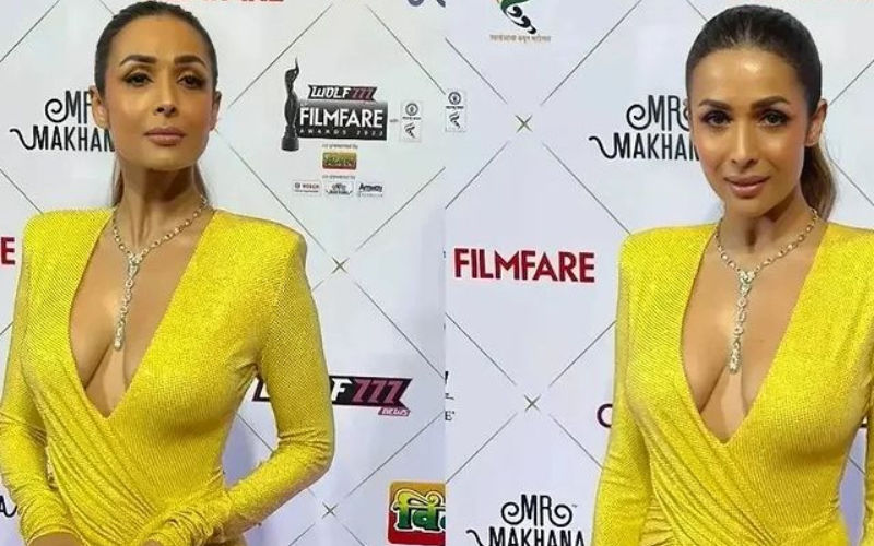 Malaika Arora Gets TROLLED For Showing Off Her Cleavage In Deep-Neck Thigh High Slit Gown At Filmfare Awards; Netizen Says, ‘One More Urfi Javed’