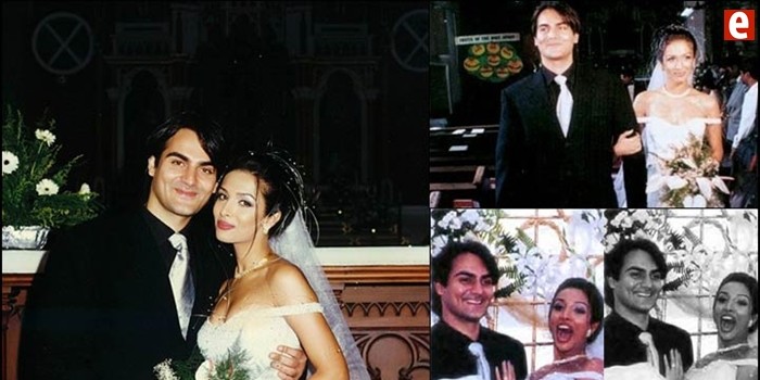 Malaika At Her Wedding Nuptials With Arbaaz Khan In 1998