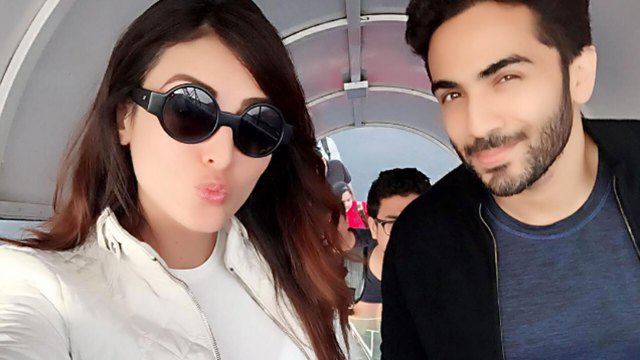 mandana karimi and gaurav gupta take a selfie