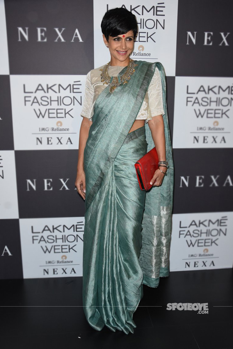 mandira bedi at the lakme fashion show