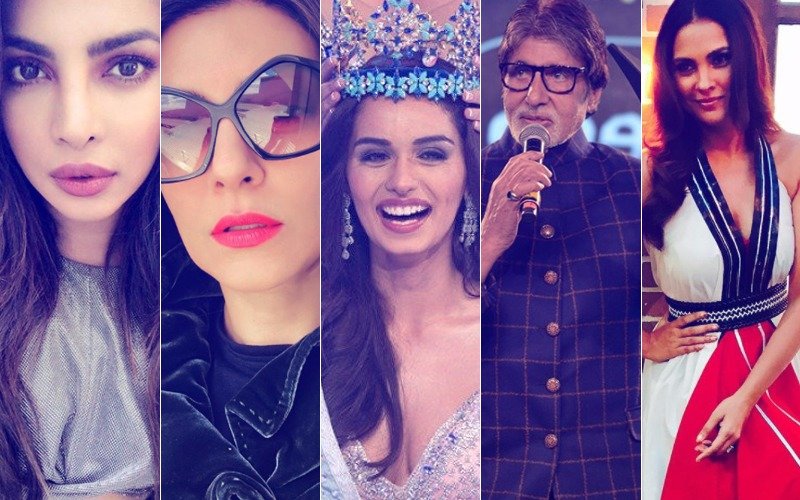 Priyanka Chopra, Sushmita Sen, Lara Dutta, Amitabh Bachchan Shower Ecstatic Over Manushi Chhillar's Miss World 2017 Victory