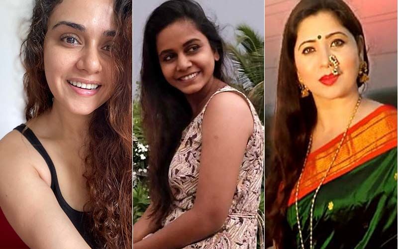Marathi Actresses Amruta Khanvilkar, Hemangi Kavi And Deepali Sayyed Take On To The Reel Trend