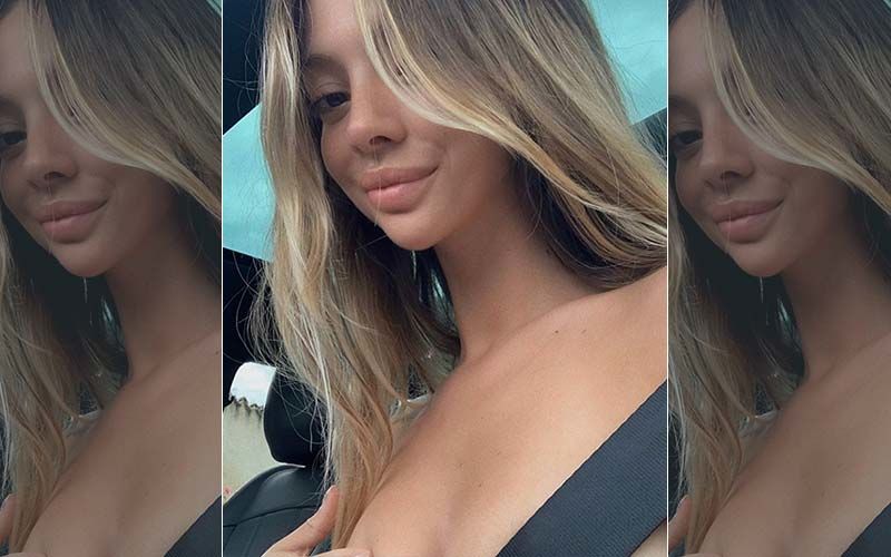 Demi Rose’s Friend Mathilde Tantot Goes Topless In The Car; Covers Her Assets With A Seat Belt In A Smoking Hot Snap