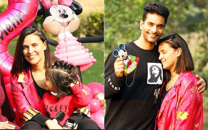 INSIDE Neha Dhupia-Angad Bedi’s Daughter Mehr’s Incredible ‘Mickey Mouse’ Themed Birthday Bash; Baby Mehr Looks Delighted- PICS