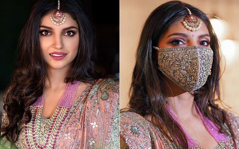 Rana Daggubati’s Fiancé Miheeka Bajaj Rocks A Designer Face Mask For Her Pre-Wedding Celebration – See Pics