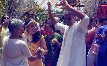 Haldi Ceremony: Milind Soman & Ankita Konwar Dance Their Hearts Out