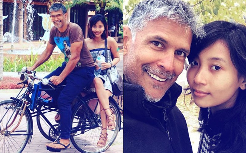 7 Adorable Pictures Of Milind Soman With Girlfriend Ankita Konwar That Spell Relationship Goals