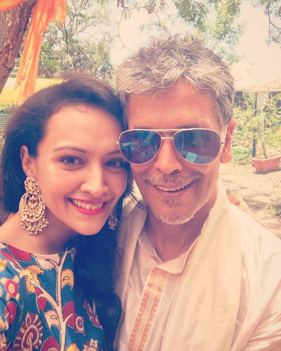 milind soman and dipannita sharma