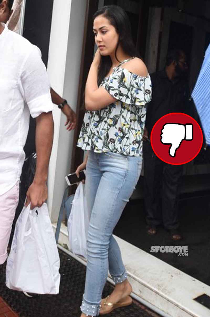 mira rajput snapped post lunch at bastian bandra