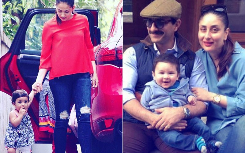 Misha’s FIRST WALK With Mira Rajput; Saif Ali Khan, Kareena Kapoor & Taimur Pose For A Family Picture