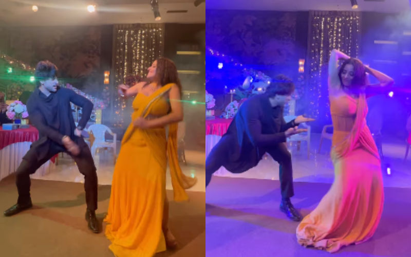 Monalisa-Shalin Bhanot Hot Dance Video Goes VIRAL; Bhojpuri Actress Shows Off Her Sexy Moves In Saree On The Song ‘Lollypop Lagelu’-Watch